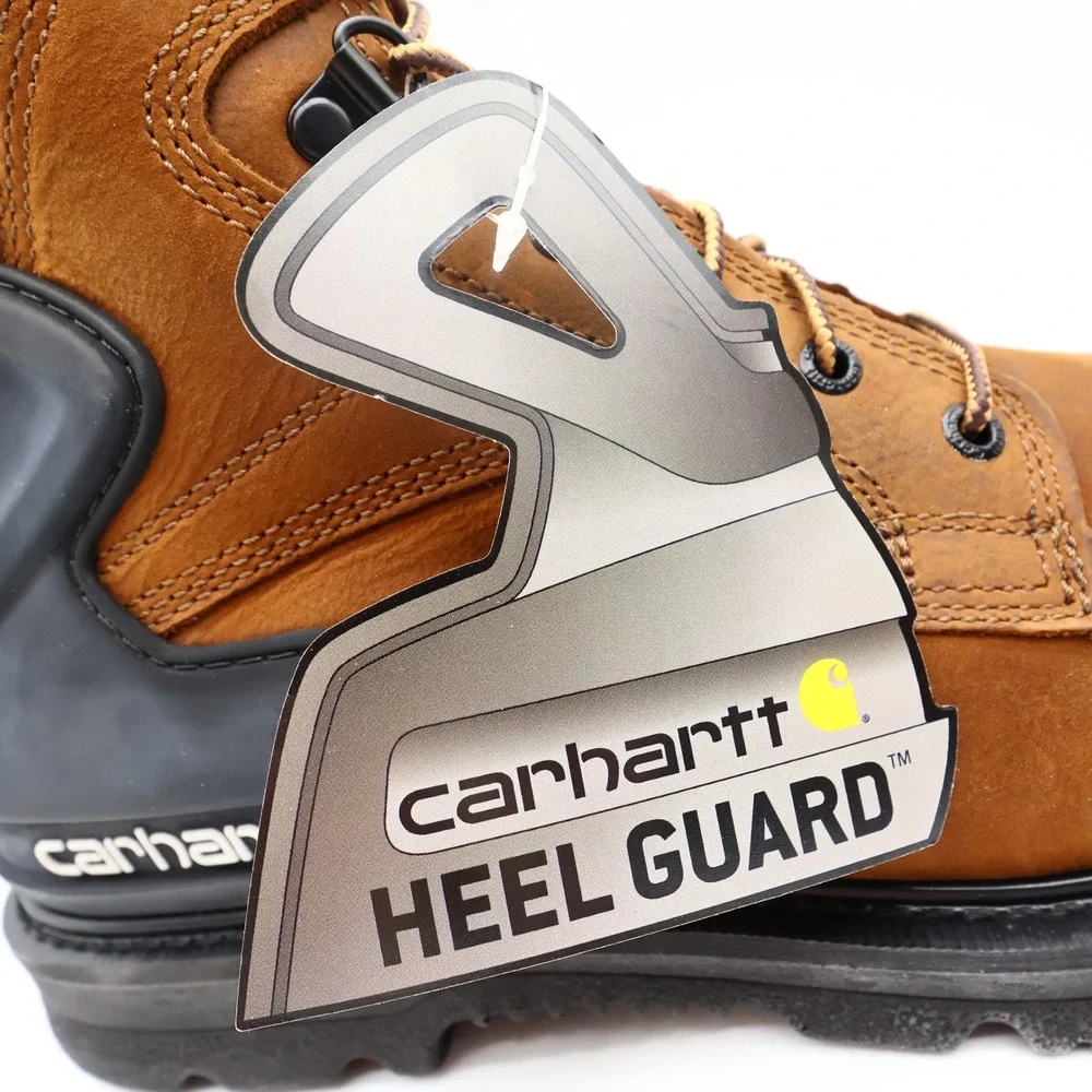 Carhartt CMW8100 8-Inch Waterproof Work Boot Mens 11 Brown Leather EH New